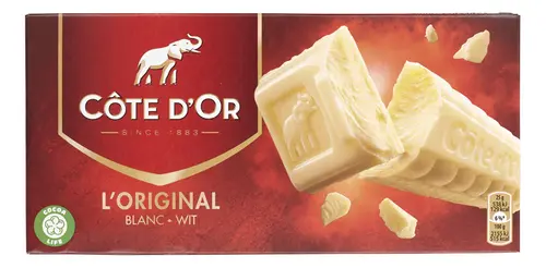 COTE D'OR Witte chocolade 2x200g