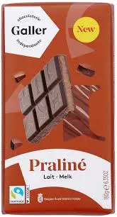 GALLER Tablet Melk Praliné 180g