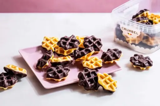 CRUMBEL Mini gaufres chocolat 250g