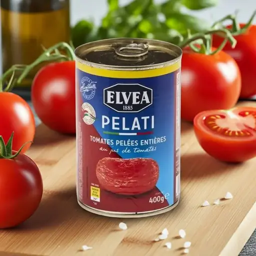 ELVEA – Pelati gepelde tomaten heel 400g